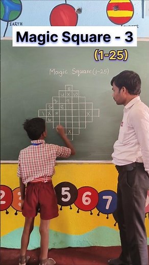 Magic Square 3 | Math magic | Number magic | Teacher Innovation Ideas | 5x5 Square #mathmagic #maths