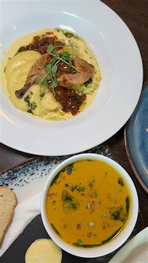 We’re introducing some incredible new dishes this season, from yellowfin tuna sashimi with ponzu sauce on our Restaurant menu, to salt & pepper squid with chilli and lime dressing and confit chicken leg with creamy mash from our Autumn menu. You’ll also find a delicious salmon fillet served with new potatoes, buttered mixed greens and a lemon caper butter sauce on our Hooked & Cooked menu. Which one will you be trying first? 👇 | Captain's Club Hotel and Spa