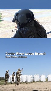 4.7K views · 89 reactions | Arkansas National Guard Soldiers, 77th Combat Aviation Brigade, worked alongside our civilian partners in Jackson County to shore up a flood breeched levee near Grubbs, Arkansas, April 09, 2025. Sgt. Katelynn Yarberry explains how they placed super sandbags, each containing up to 4,000 pounds of sand, in the breech. | Arkansas National Guard | Facebook