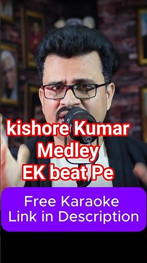 Kishore Kumar Medley एक Beat पर 5 Songs Free Unplugged Karaoke के साथ |Medley for #karaoke #singing