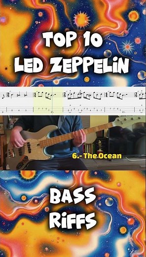 GREATEST RIFFS Vol. 3 - Top 10 Best Led Zeppelin Bass Riffs (with Tabs) #bass #tabs #ledzeppelin