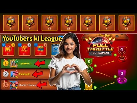 Carrom Pool Youtubers League - New Tournament - Jamot Gaming 