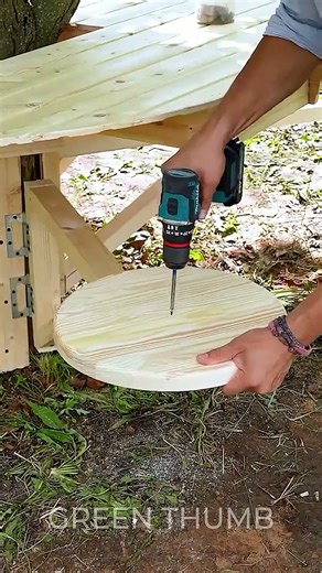 Wood ART: Small Backyard Transformation Idea 🍻