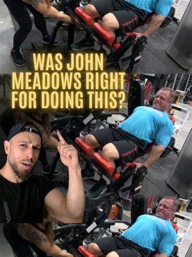 Why did @mountaindog1 do hamstring curls before squats and leg press? Because John Meadows didn’t do things by accident. Here are two smart reasons why this worked so well 👇 1. Knee warm-up without quad fatigue: Hamstring curls let you move and warm up the knee joint without fatiguing the quads. Since hamstrings don’t meaningfully lengthen or shorten in a squat, doing curls first won’t hurt squat performance. Instead, it increases blood flow around the knee and helps balance forces between the 