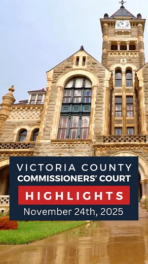 📋 Nov. 24 Commissioners’ Court Highlights: ⚖️ TIDC budget adjustment ratified to support Public Defender training 💧 $6.576M GLO mitigation contract received for countywide infrastructure improvements 🧑‍⚖️ FY2026 Victim Assistance Grant approved 🧒 Counseling contracts approved for the Juvenile Justice Center ✈️ Airport terminal design grant amendment received 🐾 Court received the resignation of Animal Services Director Mark Sloat and thanked him for his dedicated service and contributions St