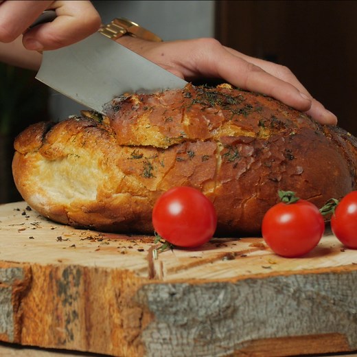 Animated Yummy Stuffed Bread Recipe. | FoodStory.net