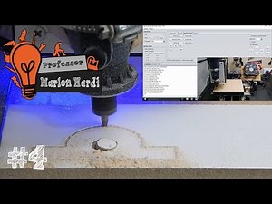 Construa sua Própria CNC #4 | GCode Sender SketchUcam GRBL Gerando G Code Usinando Peça MDF 10 mm