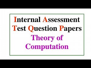 Internal Assessment Test Question Papers