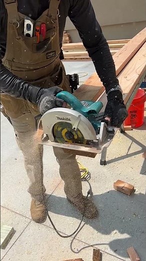 How To Do A Skill Saw Cut Using Speed Square