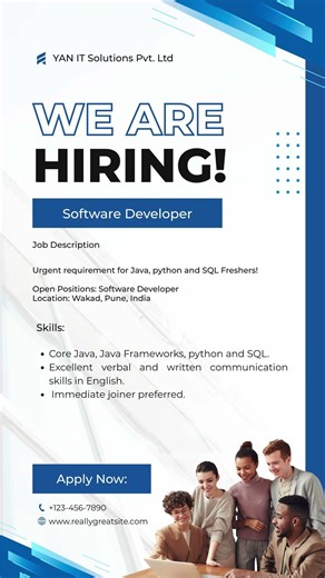 Software Developer Job in Pune YAN IT Solutions Hiring Freshers Java/Python/SQL#shorts #shortsfeed