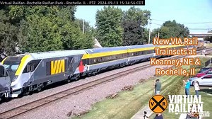 New VIA Rail Trainsets at Kearney, NE & Rochelle, Il #viarail #RochelleIL #kearney #unionpacific #railfans_of_instagram #railfans #railroads #trains | Virtual Railfan