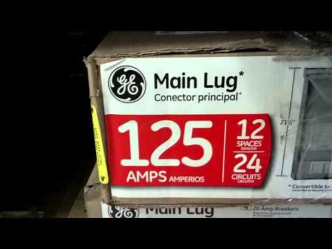 Two electric guys main lug panel