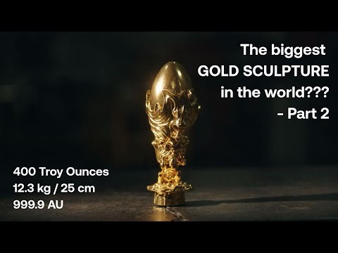 We made the worlds biggest Golden Sculpture - Part 2 (with Gold Republic)
