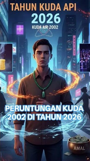 Peruntungan orang shio Kuda Air dengan kelahiran tahun 2002 di tahun 2026
