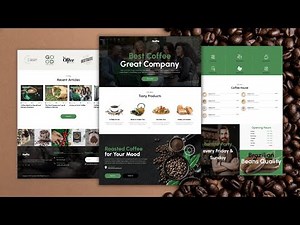 How To Make A Responsive Coffee Shop Website Design Using HTML - CSS - JavaScript || From Scratch