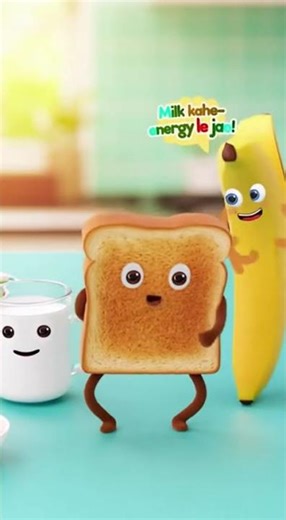 Yummy-Yummy Breakfast Song for Kids! 🍞🍌🥛 | Power Up Your Day | Healthy Eating Animation