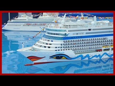 Three RC AIDA Cruise Ships - AIDA Schiffsmodell ferngesteuert