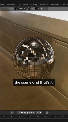 How to create a disco ball in Blender