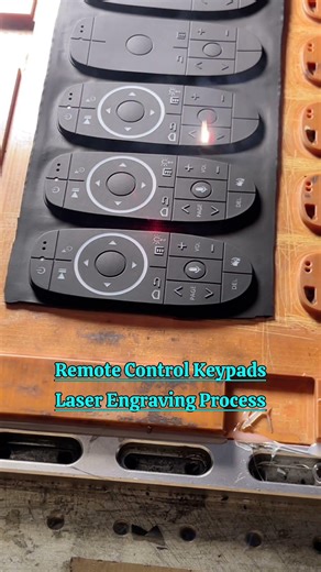 Remote Control Keypads Laser Engraving Process | How Remote Controls are Made Laser Engraving #short