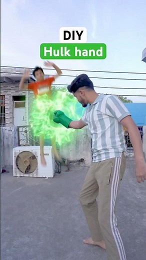 DIY Hulk Hands 🤯 #diy #craft #avengers #hulk