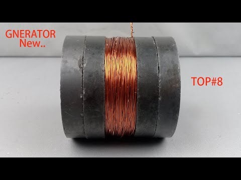 Top 8 I Made a 100% Free Electricity Generator Using Magnets — New Simple Idea!