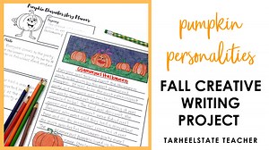 Pumpkin Creative Writing Project - Perfect for Fall or Halloween — Tarheelstate Teacher