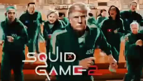 AMERICAN SQUID GAME #squidgame #donaldtrump