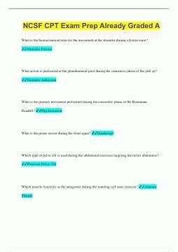 NCSF CPT Exam Prep Already Graded A1326