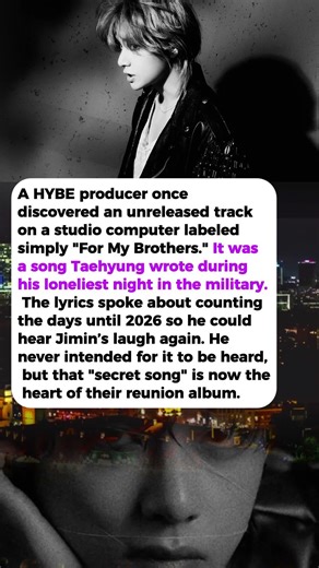 What Happened When A Producer Found A Secret Song By BTS V.