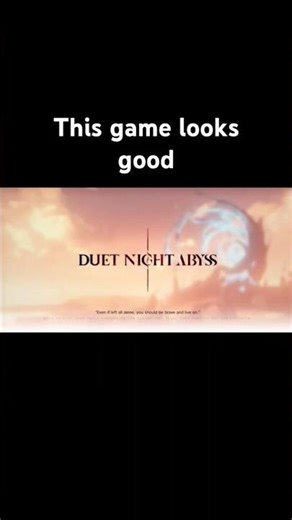 Game name - Duet night Abyss #duetnightabyssgameplay #shorts #newgame #gachagames #cutscene