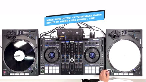 Reloop Mixon 8 Pro 4-Channel DJ Controller, Black