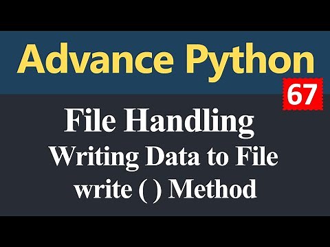 Writing Data to File using write Method in Python (Hindi)