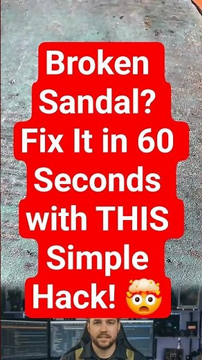 Broken Sandal? Fix It in 60 Seconds with THIS Simple Hack! 🤯