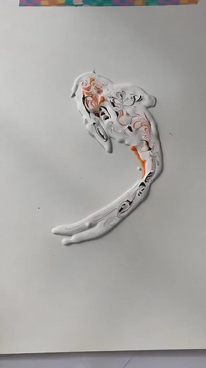 Stylized Animal Painting Process on Canvas