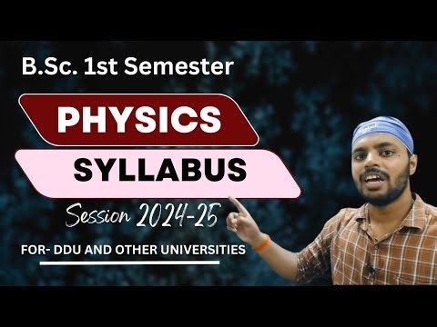 BSc 1st Semester Physics Syllabus|Mathematical Physics and Newtonian Mechanics|For All Universities