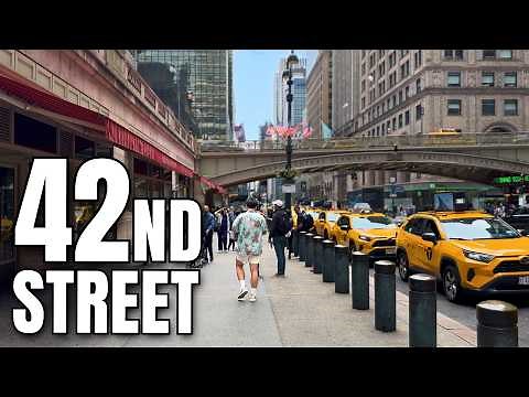 NYC’s Most Famous Street—Would You Walk It? | 42nd Street Tour 4K