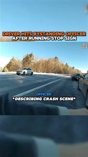 Driver Hits Officer After Running Stop Sign