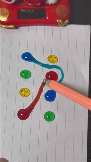 Connect the drops of color(26)🔴#iqtest #art #games #shorts #colors