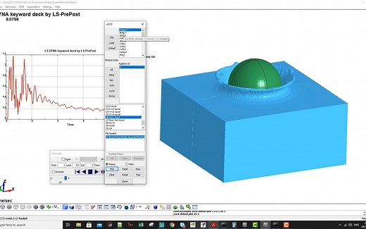 LS-DYNA 小球入水流固耦合分析（ALE)