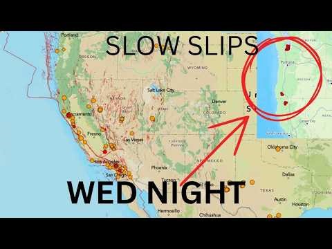 Cascadia slow slip events up. Nevada Earthquake update. Wednesday Night.