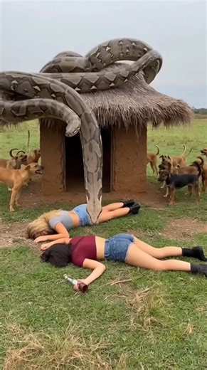 Massive Python Crawls Down From the Ceiling While Dogs Go Crazy! 😱🐍 #RealLifeMoment #PythonSnake #WildlifeCaughtOnCamera #DogVsSnake #AnimalInstinct #VillageLife #NatureReality #ScaryButReal #UnexpectedMoment #FacebookReels #ReelsUSA #ViralVideo #wildlifevideo | funtoooosh