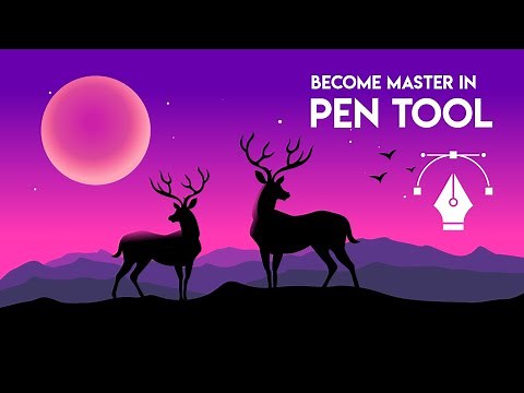 Pen tool Illustrator for Beginners Illustrator 2020 | vector illustration | vector art