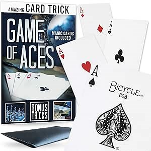 Magic Makers Aces Card Trick Game of Aces with Special Bicycle Cards