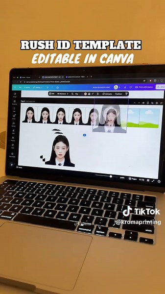Editable Rush ID Template Using Canva
