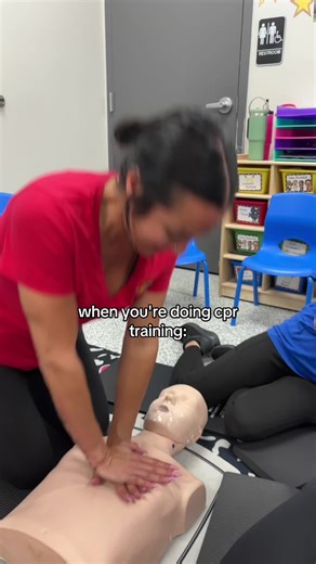 CPR training with the team 😂 #preschool #childcare #funny #cpr #childeducation