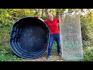 GIANT TURTLE TRAP and AQUARIUM in my Backyard!