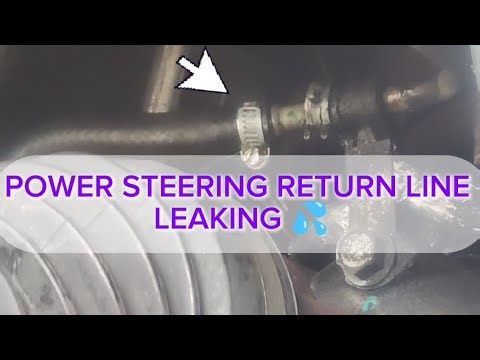 How to fix a power steering return line leak.