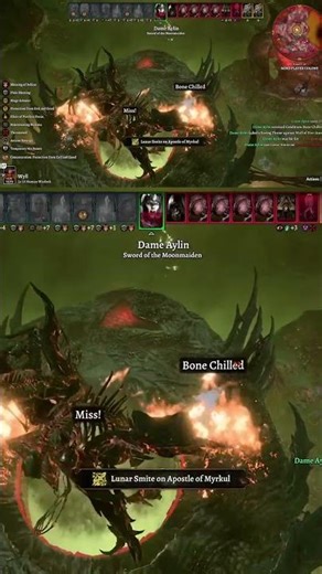 🪽 Aasimar Aylin flying into Wall of Fire without a care 🤦 #bg3 #baldursgate3 #gaming