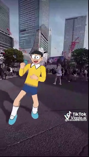ドラえもんのび太の横揺れダンス動画