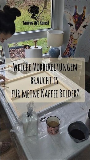 Vorbereitungen Malen mit Kaffee auf Leinwand - First Steps - Kaffee - Pigmente - Marmormehl